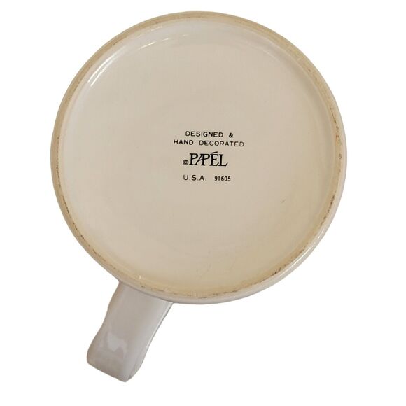 VTG 80s Class of 86 Mug 20 oz Papel White Multicolor Rainbow Ceramic Coffee Cup - Picture 9 of 9